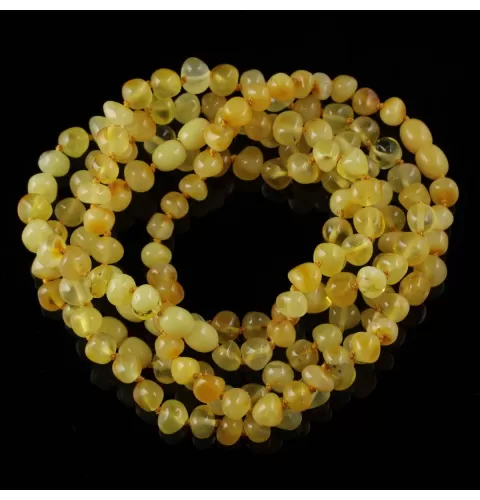 5 Butter Baltic Amber Anklets 25cm