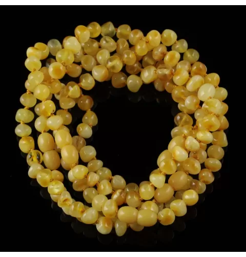 5 Butter Baltic Amber Anklets 25cm