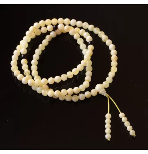 Tibetan Buddhist Japa Mala Prayer 108 Baltic amber beads rosary