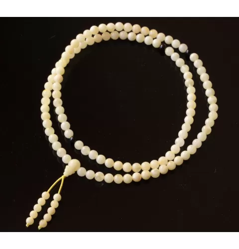 Tibetan Buddhist Japa Mala Prayer 108 Baltic amber beads rosary