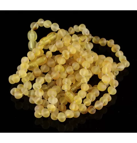 10 Raw Lemon BAROQUE Baltic amber teething bracelets 14cm