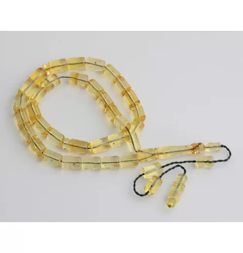 Islamic 33 BARREL Prayer BALTIC AMBER Beads Muslim Rosary