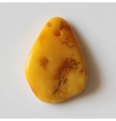 Baltic Amber Medallion pendant with hole