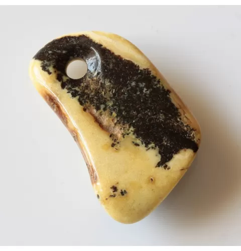 Baltic Amber Medallion pendant with hole