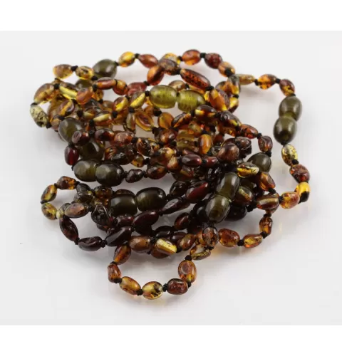 10 BEANS Baltic amber teething Baby bracelets 14cm