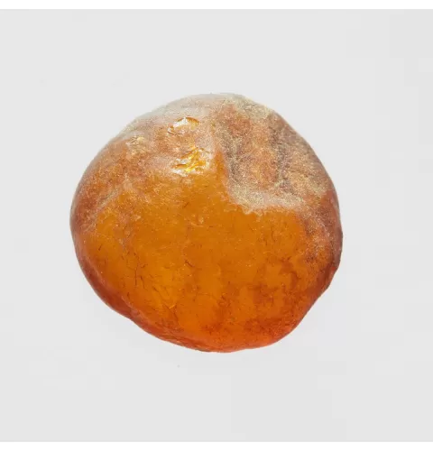 Natural rare Baltic amber resin drop with cracks