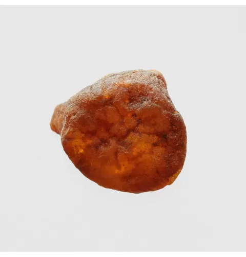 Natural rare Baltic amber resin drop with cracks
