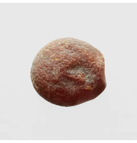 Natural rare Baltic amber resin drop with cracks