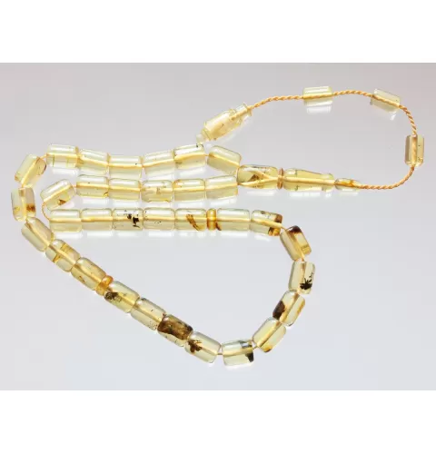 Islamic 33 BARREL Prayer BALTIC AMBER Beads Muslim Rosary