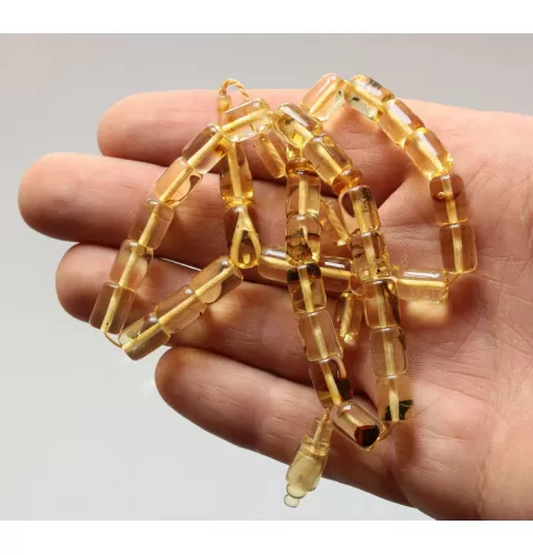 Islamic 33 BARREL Prayer BALTIC AMBER Beads Muslim Rosary