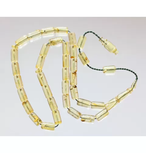 Islamic 33 BARREL Prayer BALTIC AMBER Beads Muslim Rosary