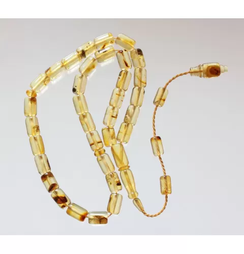Islamic 33 BARREL Prayer BALTIC AMBER Beads Muslim Rosary