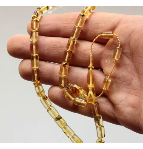 Islamic 33 BARREL Prayer BALTIC AMBER Beads Muslim Rosary