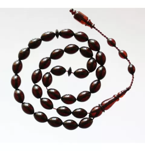 Islamic 33 Baltic amber Prayer OLIVE beads