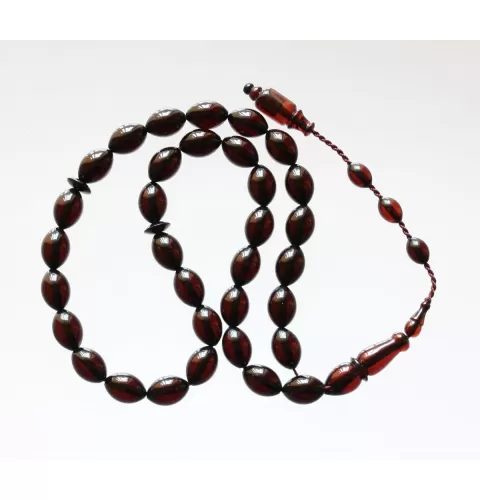 Islamic 33 Baltic amber Prayer OLIVE beads