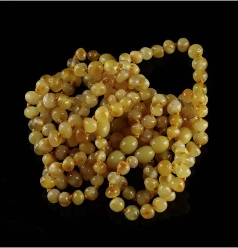 10 Butter BAROQUE Baltic amber teething bracelets 14cm