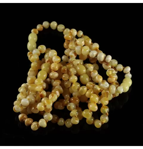 10 Butter BAROQUE Baltic amber teething bracelets 14cm