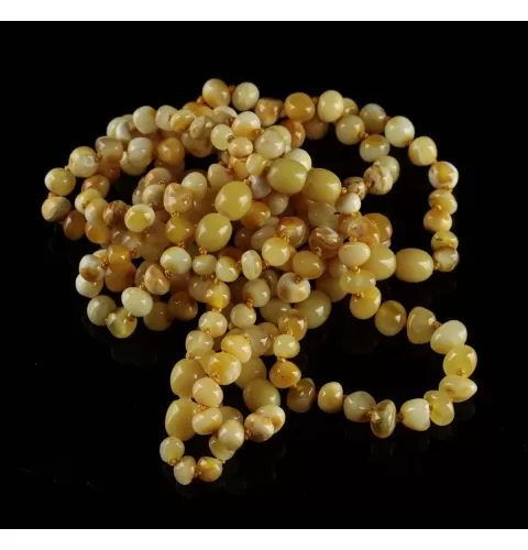10 Butter BAROQUE Baltic amber teething bracelets 14cm