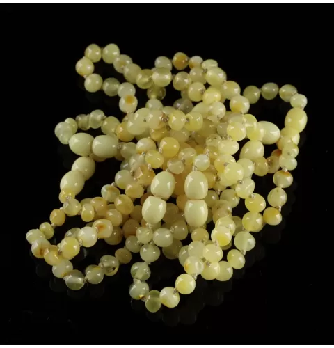10 Butter BAROQUE Baltic amber teething bracelets 14cm