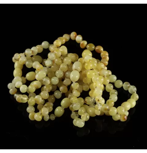 10 Butter BAROQUE Baltic amber teething bracelets 14cm
