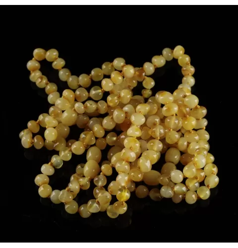 10 Butter BAROQUE Baltic amber teething bracelets 14cm