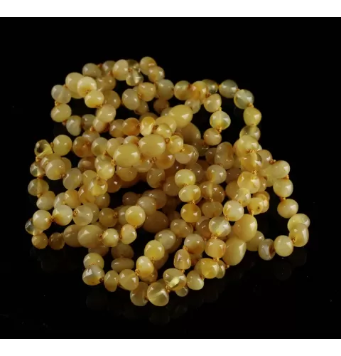 10 Butter BAROQUE Baltic amber teething bracelets 14cm
