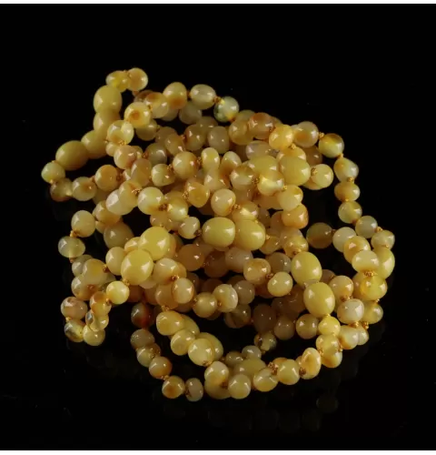10 Butter BAROQUE Baltic amber teething bracelets 14cm