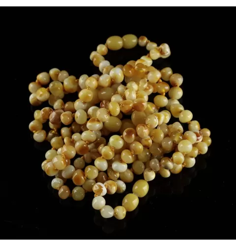 10 Butter BAROQUE Baltic amber teething bracelets 14cm