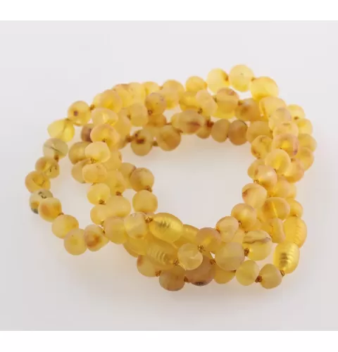 4 Raw Honey BAROQUE Baltic amber adult bracelets 20cm