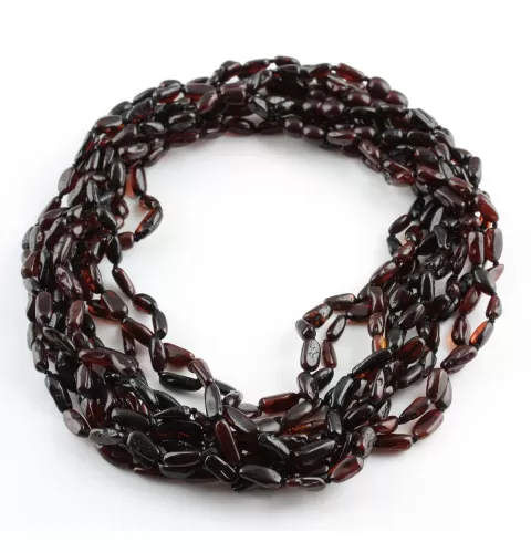 10 Cherry BEANS Baltic amber adult wholesale necklaces 45cm