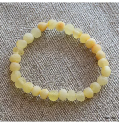 Raw Baltic Amber Teething Bracelet for Babies