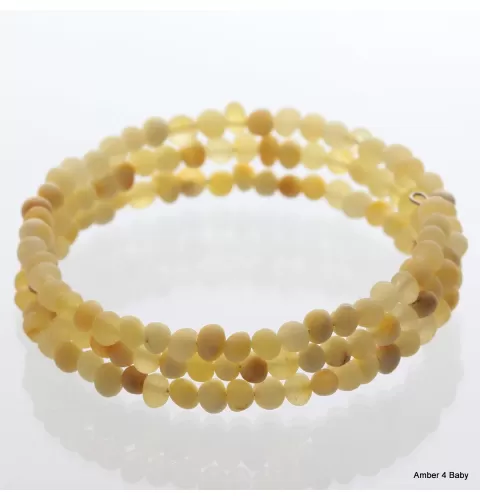 Memory wire Baltic Amber Bracelet for Adults