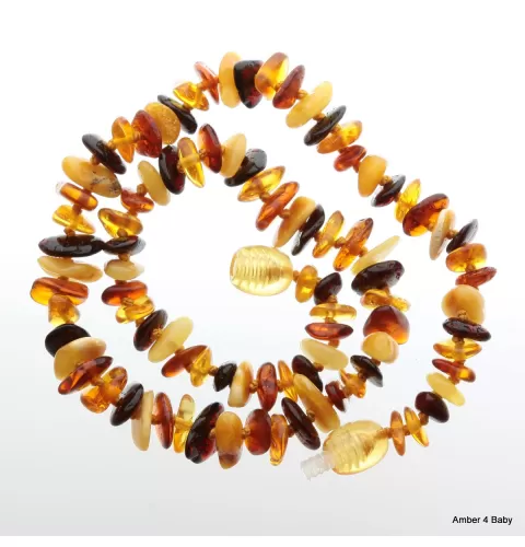 Chips Baltic Amber Teething Necklace for Baby