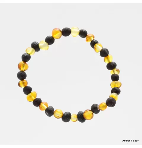 Raw Baltic Amber Teething Bracelet for Babies