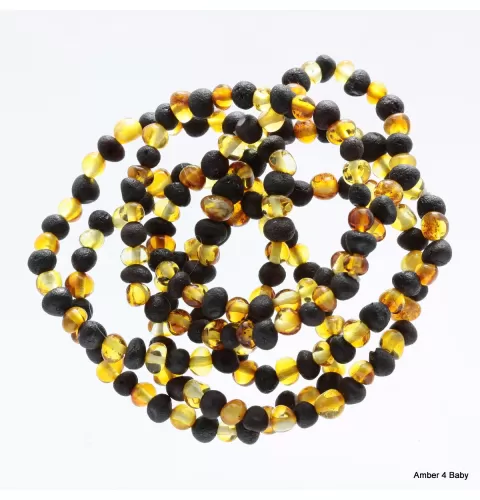 Raw Baltic Amber Teething Bracelet for Babies