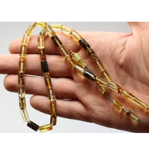 Islamic 33 BARREL Prayer BALTIC AMBER Beads Muslim Rosary