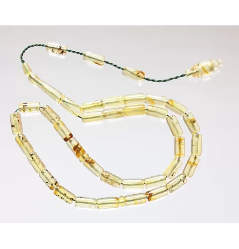 Islamic 33 BARREL Prayer BALTIC AMBER Beads Muslim Rosary