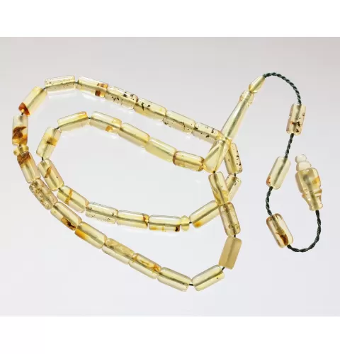 Islamic 33 BARREL Prayer BALTIC AMBER Beads Muslim Rosary