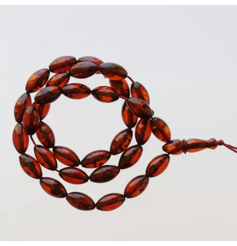 Islamic 33 Baltic amber Prayer OLIVE beads