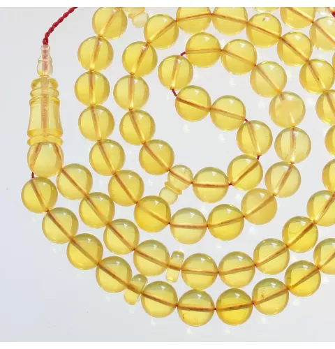 Islamic 66 ROUND Baltic amber Prayer 10mm beads