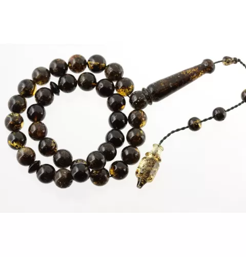 Islamic 33 Prayer ROUND Baltic amber 10MM beads