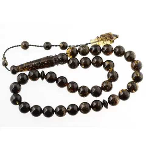 Islamic 33 Prayer ROUND Baltic amber 10MM beads