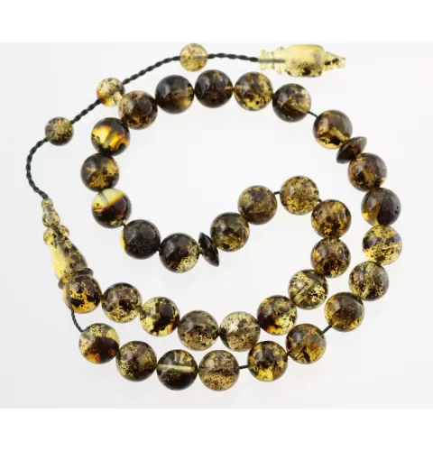Islamic 33 Prayer ROUND Baltic amber 9MM beads