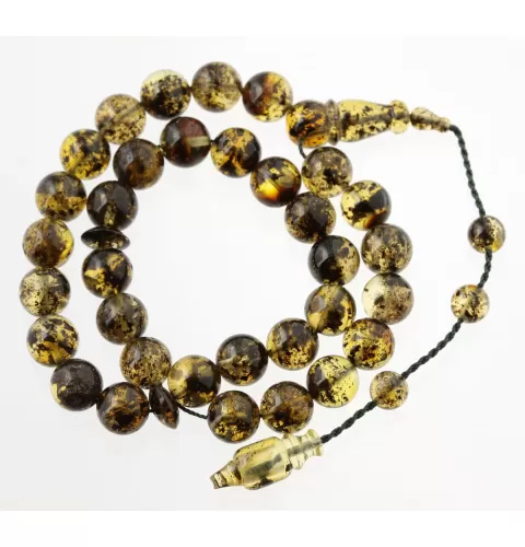 Islamic 33 Prayer ROUND Baltic amber 9MM beads