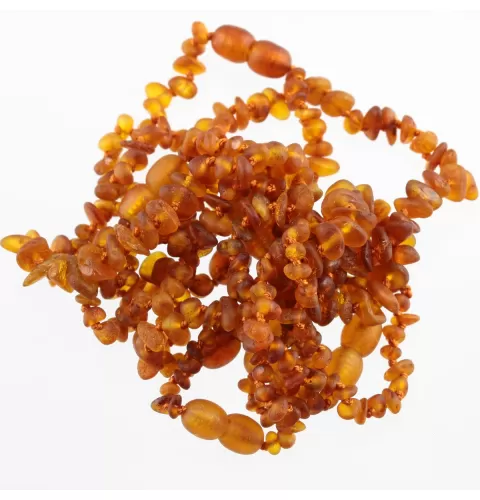 10 Raw Cognac CHIPS Baltic amber teething bracelets 14cm