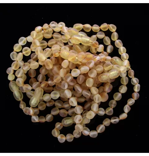 10 Raw BEANS Baltic amber adult bracelets 18cm