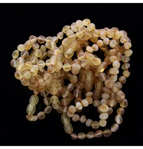 10 Raw BEANS Baltic amber adult bracelets 18cm
