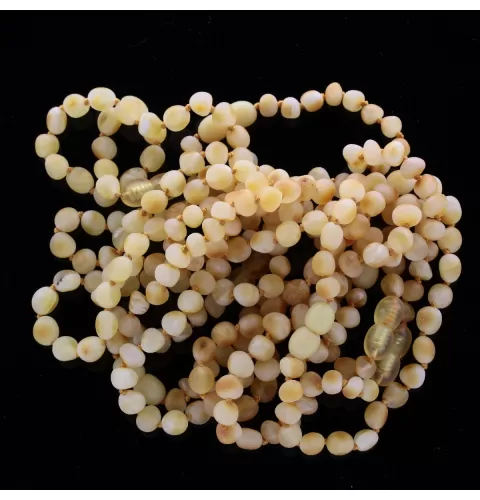 10 Raw BEANS Baltic amber adult bracelets 18cm