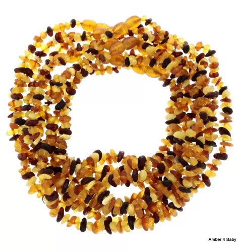 Chips Baltic Amber Teething Necklace for Baby