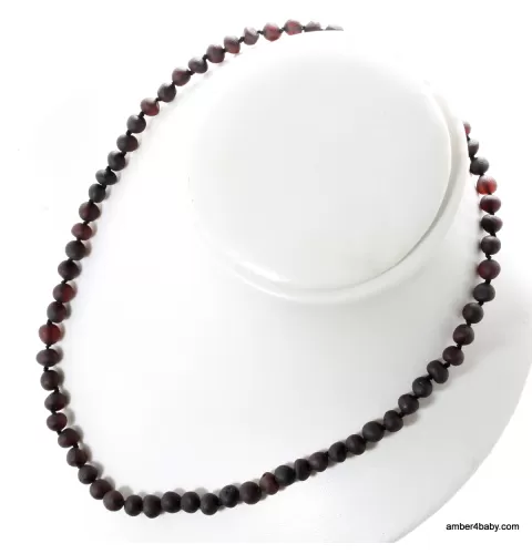 Cherry Baroque Baltic Amber Necklace for Adults